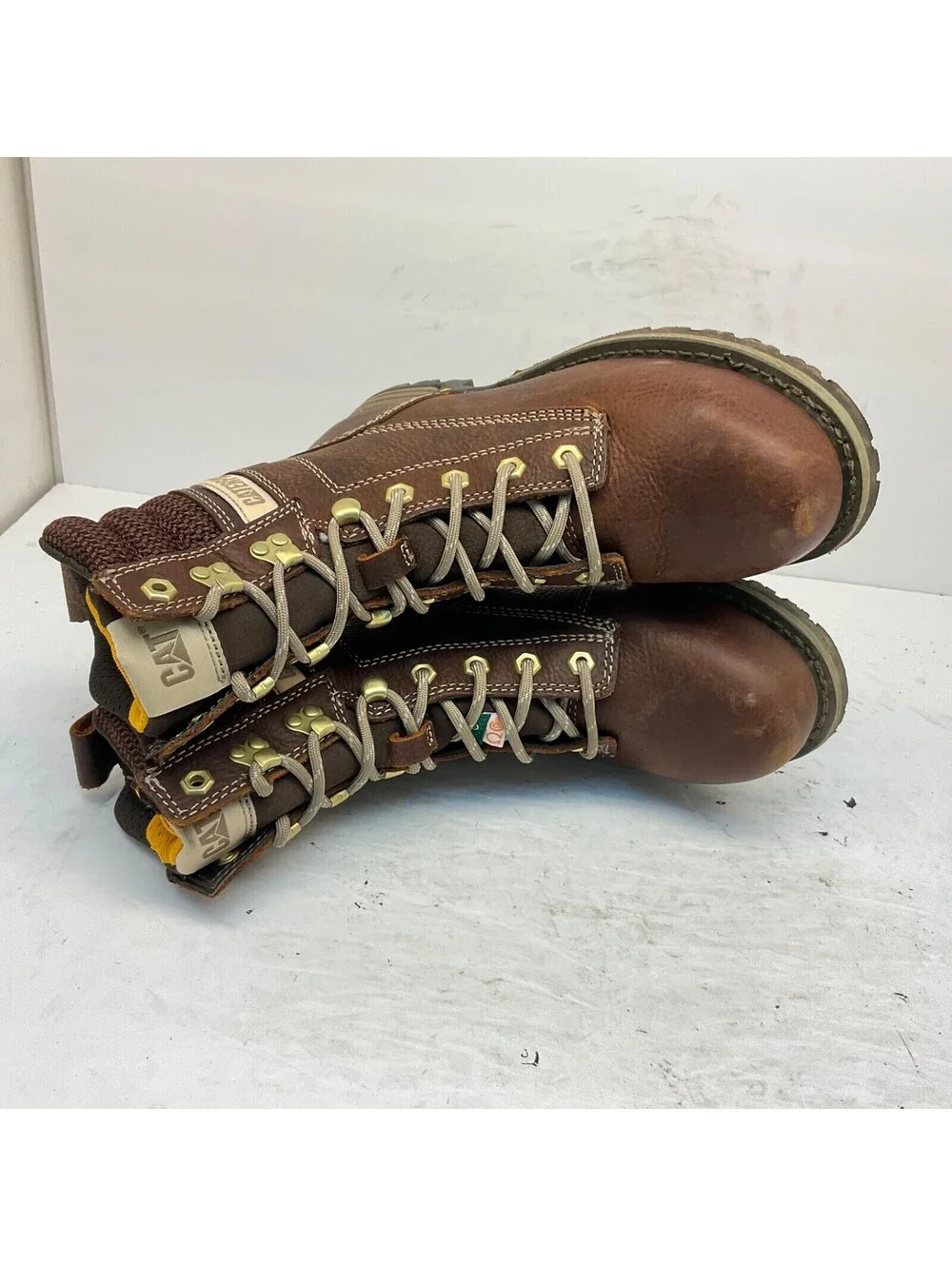Caterpillar Women's 8” Clover Steel Toe Work Boots P311182 Brown Size 5M